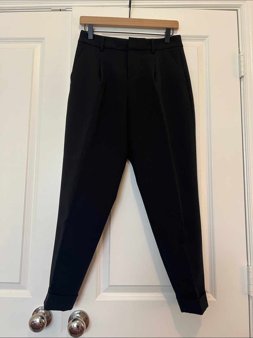 Banana Republic Black Tailored Dress Ankle Trousers Size 2